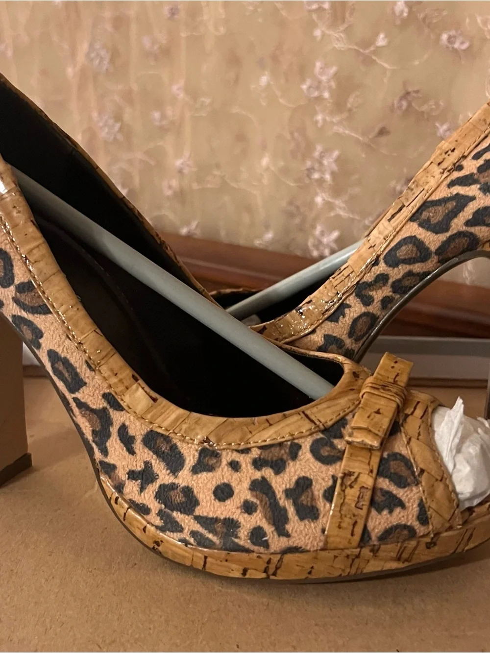 Brand new in box  Charlotte Russe Leopard Print  pumps size 6